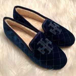 TORY BURCH Billy 2 Velvet Grosgrain Loafers